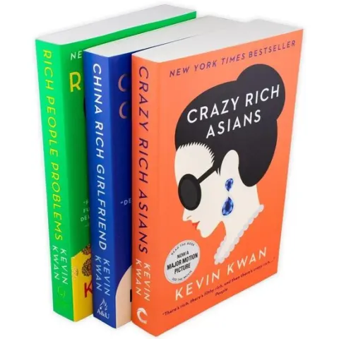 Coperta cărții Kevin Kwan Crazy Rich Asians Trilogy Collection 3 Books Set Pack (Crazy Rich Asians, China Rich Girlfriend, Rich People Problems)
