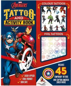 Coperta cărții Marvel Avengers: Tattoo and Activity Book