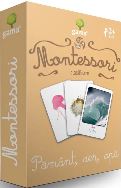 Coperta cărții Montessori - Clasificare: Pământ, aer, apă