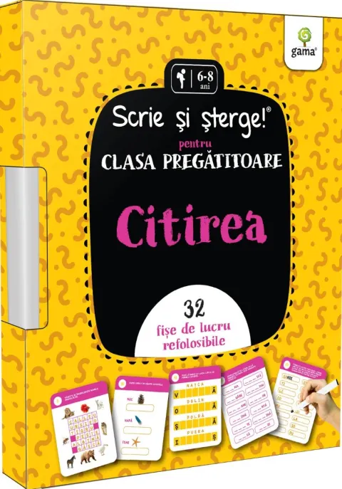 Coperta cărții Citirea. Pentru clasa pregătitoare. Scrie si sterge