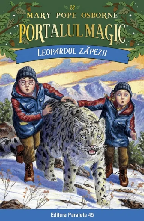 Coperta cărții Leopardul zapezii. Portalul magic nr. 28