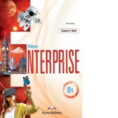 Coperta cărții Curs Limba Engleza New Enterprise B1. Manualul elevului cu Digibook App