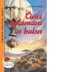 Coperta cărții Cinci saptamani in balon