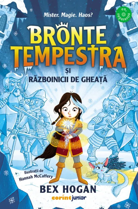 Coperta cărții Bronte Tempestra și războinicii de gheață (al doilea volum din seria Bronte Tempestra)