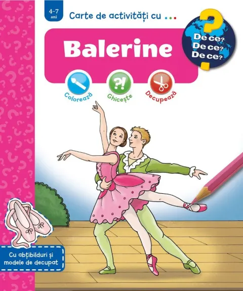 Coperta cărții Carte de activități cu... Balerine