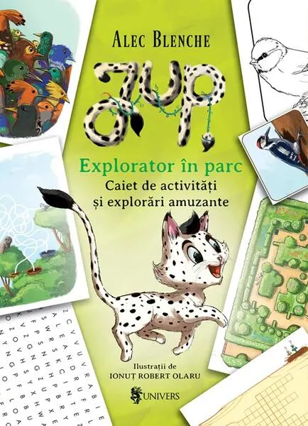 Coperta cărții Jup. Explorator in parc. Caiet de activitati si explorari amuzante