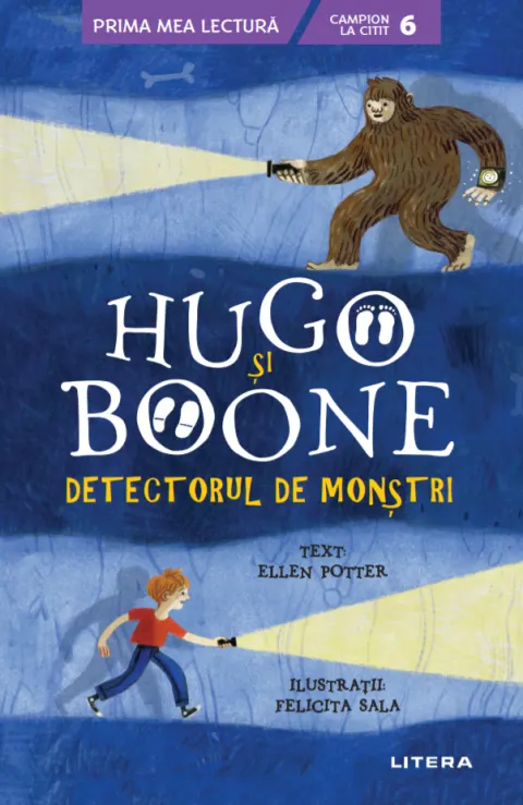Coperta cărții Hugo și Boone. Detectorul de monștri. Campion la citit (nivelul 6)