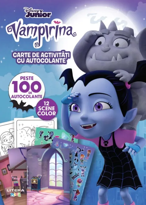 Coperta cărții Disney Junior. Vampirina. Carte de activitati cu autocolante