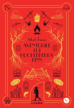 Coperta cărții Aventurile lui Huckleberry Finn. Volumul 19. Biblioteca pentru copii