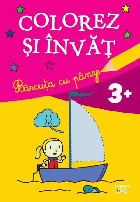 Coperta cărții Colorez si invat. Barcuta cu panze (3+)