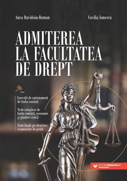 Coperta cărții Admiterea la Facultatea de Drept