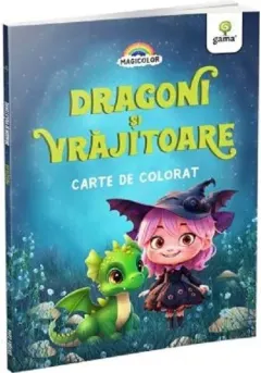 Coperta cărții Dragoni si vrajitoare/Magicolor