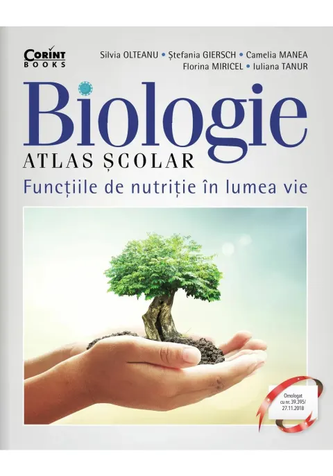 Coperta cărții Atlas scolar de biologie. Functiile de nutritie in lumea vie