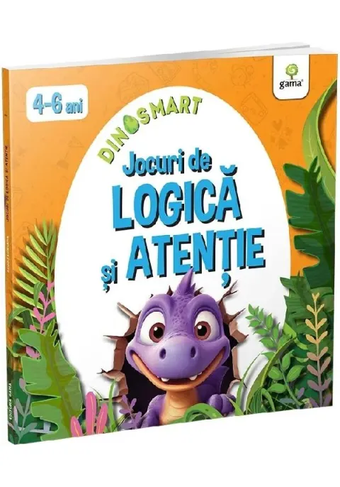 Coperta cărții Jocuri de logica si atentie/DinoSMART