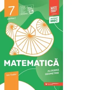 Coperta cărții Matematica. Aritmetica, geometrie. Clasa a VII-a, partea I. Mate 2000 - Initiere (anul scolar 2026-2027)