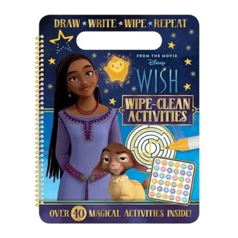 Coperta cărții Disney Wish: Wipe Clean Activities