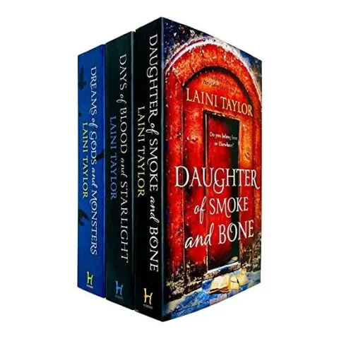 Coperta cărții The Daughters of Smoke and Bone Trilogy 3 Collection Books Set by Laini Taylor