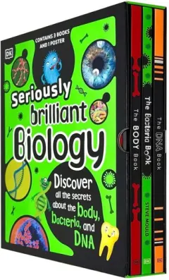 Coperta cărții DK Seriously Brilliant Biology 3 Books Box Set and 1 Poster, Steve Mould