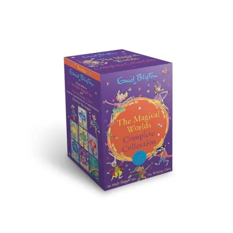 Coperta cărții The Magical Worlds Complete Collection 7 Books By Enid Blyton - Ages 7-9 - Paperback Paperback – June 14, 2023 by Enid Blyton