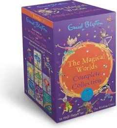 Coperta cărții The Magical Worlds Complete Collection 7 Books By Enid Blyton - Ages 7-9 - Paperback Paperback – June 14, 2023 by Enid Blyton