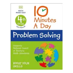 Coperta cărții 10 Minutes a Day Problem Solving, 4th Grade, DK Publishing