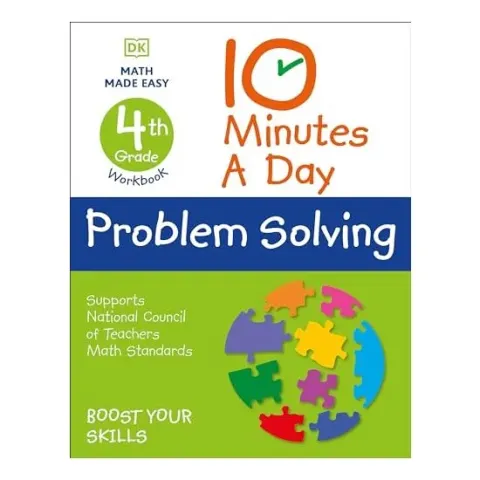 Coperta cărții 10 Minutes a Day Problem Solving, 4th Grade, DK Publishing