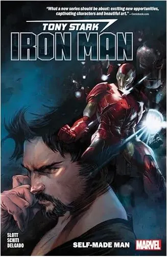 Coperta cărții Tony Stark : Iron Man Vol. 1, DAN SLOTT