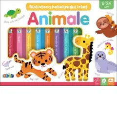Coperta cărții Animale. Biblioteca bebelusului istet - set 8 carti