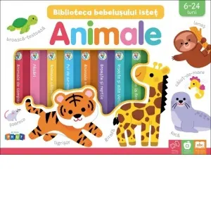 Coperta cărții Animale. Biblioteca bebelusului istet - set 8 carti