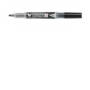 Coperta cărții Marker pentru tabla Pilot Vboard Master S, varf rotund, 1.3 mm, negru