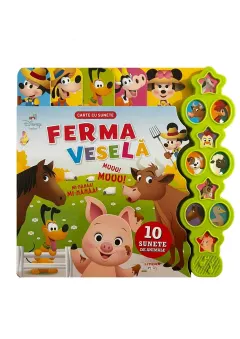 Coperta cărții Disney Bebe. Ferma vesela. Carte cu sunete