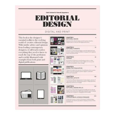 Coperta cărții Editorial design: digital and print