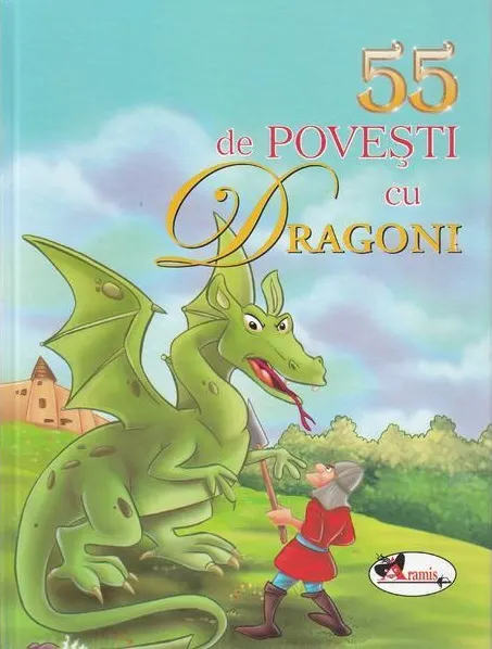 Coperta cărții 55 de povești cu dragoni