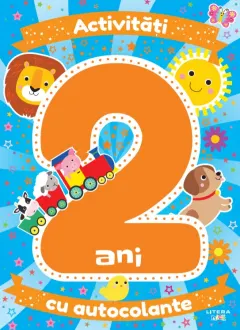 Coperta cărții Activități cu autocolante la 2 ani