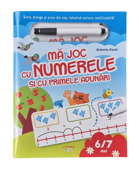 Coperta cărții Ma joc cu numerele si cu primele adunari