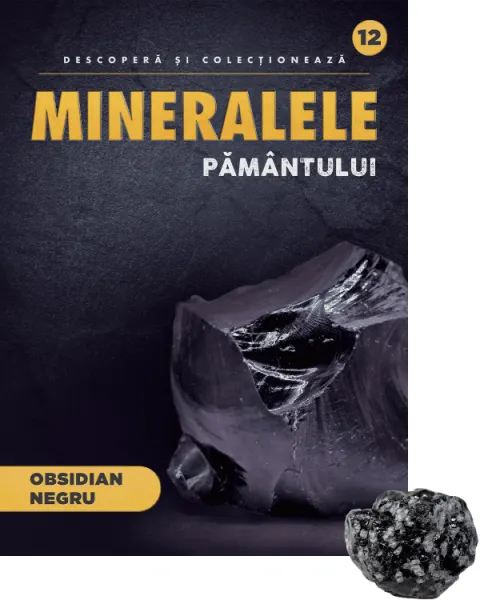 Coperta cărții Obsidian negru. Volumul 12. Mineralele Pamantului