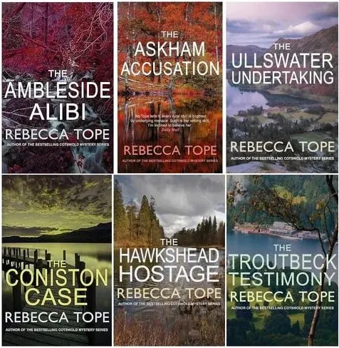 Coperta cărții Lake District Mysteries Collection 6 Books Set Pack By Rebecca Tope (Ambleside Alibi, Coniston Case, Troutbeck Testimony, Hawkshead Hostage, Ullswater Undertaking, Askham Accusation)