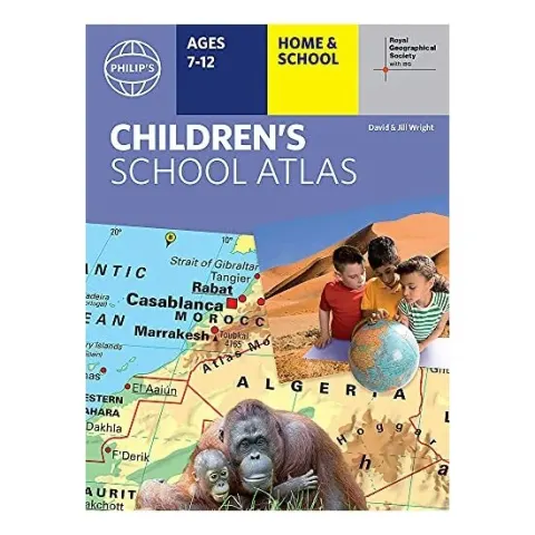 Coperta cărții Philip's RGS Children's School Atlas, David Wright, Jill Wright