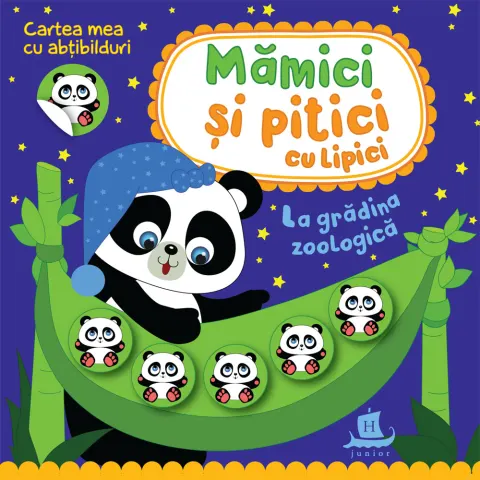 Coperta cărții Mămici și pitici cu lipici. La grădina zoologică