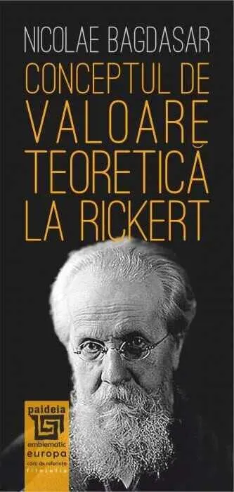 Coperta cărții Conceptul de valoare teoretică la Rickert