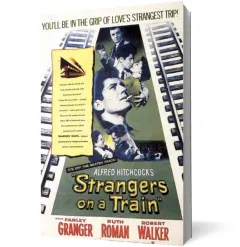 Coperta cărții Străini în tren - Varianta originală de la Hollywoodși varianta britanică alternativă