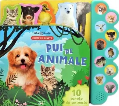 Coperta cărții Pui de animale. Carte cu sunete