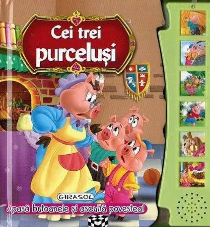 Coperta cărții Cei trei purceluși. Citește și ascultă