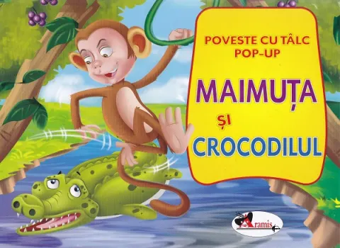 Coperta cărții Carte pop-up. Maimuta si crocodilul