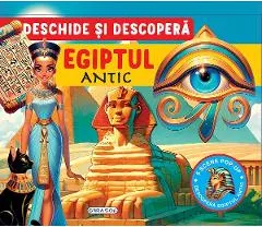 Coperta cărții Deschide si descopera: Egiptul Antic. 5 scene Pop-Up