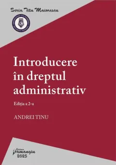 Coperta cărții Introducere în dreptul administrativ