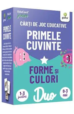 Coperta cărții Primele cuvinte. Forme si culori. Carti de joc educative