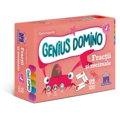 Coperta cărții Genius domino: Fracții și zecimale