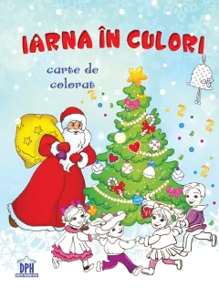 Coperta cărții Iarna în culori. Carte de colorat