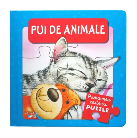 Coperta cărții Prima mea carte cu puzzle. Pui de animale